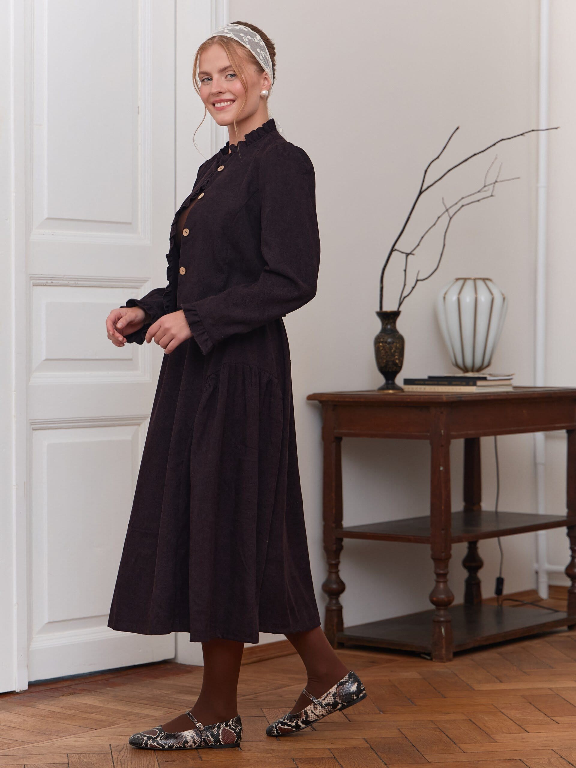 Юбка бохо вельветовая миди. Фото 1