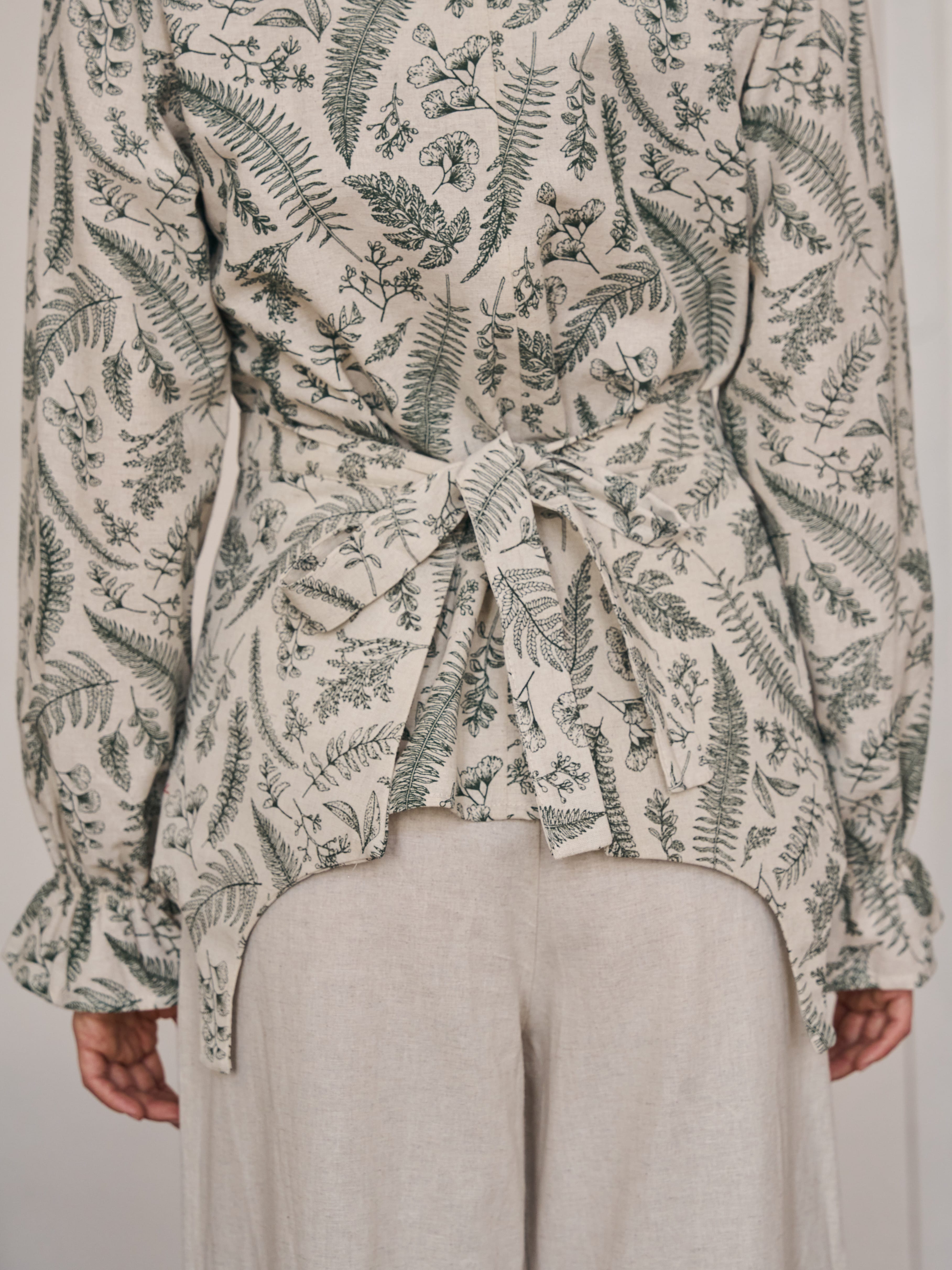 Пояс баска изо льна на талию. Фото 2