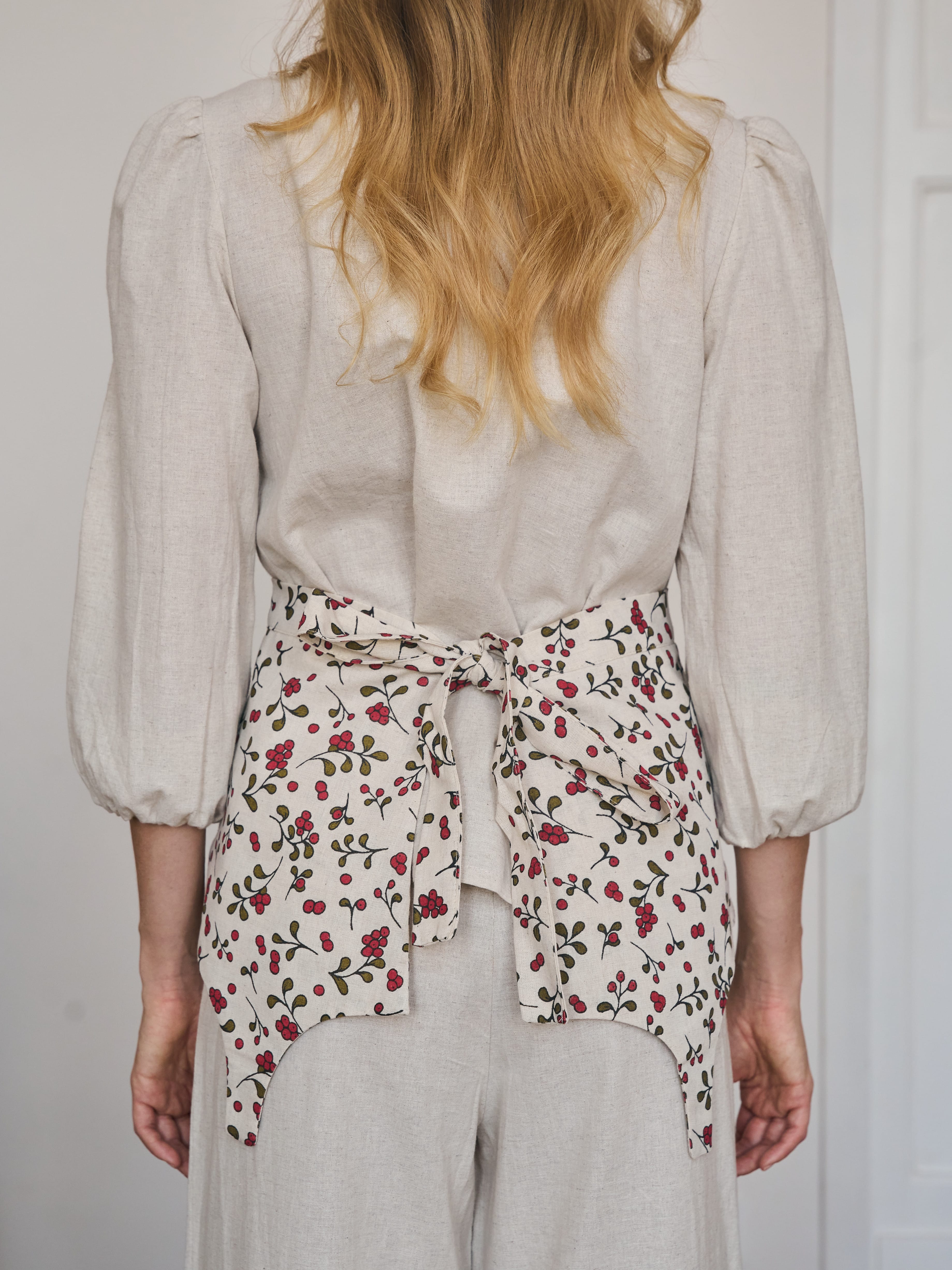 Пояс баска изо льна на талию. Фото 2